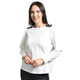 thumbnail image 1 of Blusa Con Detalle de Flor Roman Fashion Juvenil 5106 Blanco, 1 of 5