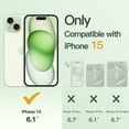 thumbnail image 2 of JETech Electroplated Case for iPhone 15 6.1-Inch, Camera Lens Full Protection, Compatible with MagSafe Wireless Charging, Shockproof Soft TPU Phone Cover (Green), 2 of 7