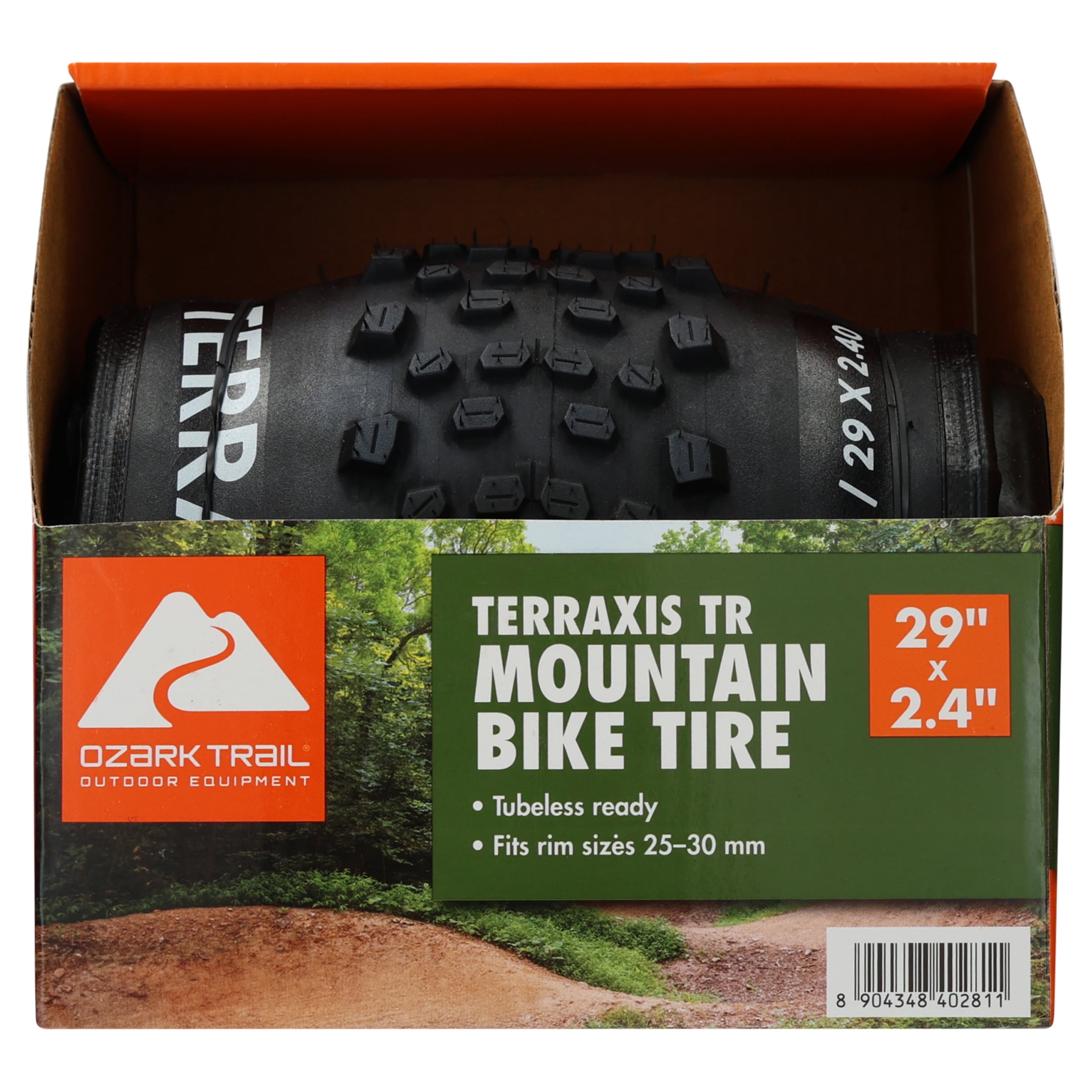Ozark Trail 29" x 2.4" Tubeless Ready Mountain Bike Tire with Aramid Bead