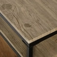 thumbnail image 4 of Target Marketing Systems Piazza Collection Modern Reclaimed Sleek Coffee Table, With Open Shelves, Wood/Metal, 4 of 4