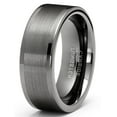 thumbnail image 2 of Metal Masters Mens Tungsten Carbide Ring Wedding Band Gunmetal Comfort-fit 8mm, 2 of 8