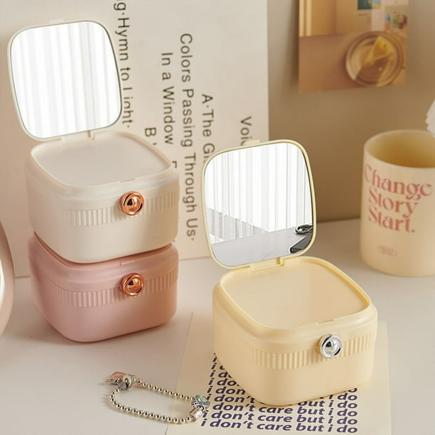 Organiseur De Voyage Pour Bijoux - Trousse De Rangement Rose, Boucles D'oreilles