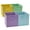 Assorted color, variant on EZOWare Set of 4 Foldable Fabric Basket Bin, Collapsible Storage Cube boxes for Nursery Toys Shelves (13 x 15 x 13 inches) (Gray)