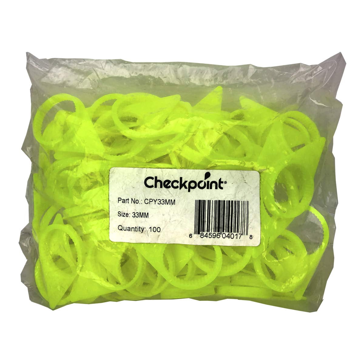 Checkpoint 100 Yellow 33mm Loose Lug Nut Indicators Wheel Nut Heat Indicators
