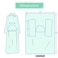 thumbnail image 6 of Tirrinia Wearable Blanket with Sleeves and Pocket for Women & Men, 70" x 50"，machine washable, 6 of 7