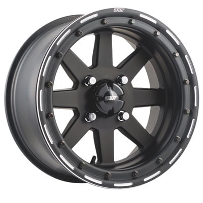 4/110 Douglas Star Fighter Beadlock Wheel 14x10 5.0 5.0 Matte Black for Yamaha YXZ1000R SS 2017-2018