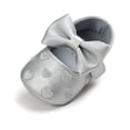thumbnail image 2 of Infant Baby Girls Princess Flats Toddler First Walkers Soft Non-Slip Crib Wedding Dress Shoes Baby Shoes 0-18M, 2 of 6
