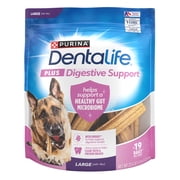 DentaLife Plus Digestive Support Chicken and Pumpkin Flavor Large Dog Dental Chews, 22.6 oz., Count of 19