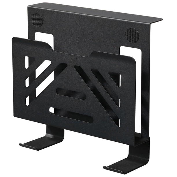 Soporte para Portátil Debajo del Escritorio, Organizador de Archivos Colgante para Mesa, Bandeja de Gestión de Cables con Abrazadera Sin Taladro, Soporte para Portátil.