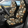 thumbnail image 2 of Yuyamidu Skull Auto Seat Covers, Fall Daisy Front Seat Covers Full Set, Car Accessories for Interior Decor, Universal Fit Most Cars Women Men, 2 of 7