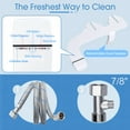 Bidet Attachment for Toilet, UltraSlim Self Cleaning Dual Nozzle Water Toilet Bidet, Non