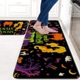 thumbnail image 4 of Halloween Kitchen Rugs and Mats Set of 2,Hallloween Witch Kitchen Mats for Floor,Halloween Non-Slip Washable Kitchen Sink Mats Holiday Kitchen Decor Doormat+Runner Rug, 4 of 6