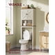thumbnail image 4 of SONGMICS HOME LIRY Colección - Armario sobre el Inodoro, Organizador de Baño, con Puertas de Granero, Estante Ajustable, Blanco Rústico, 4 of 5