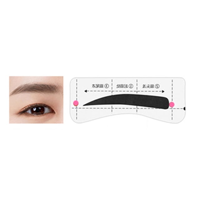 1 Set Eyebrow Stencil Sticker Disposable Brow Shaper Drawing Guide Tools DIY Women Beginner Eyebrow Shaping Template