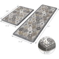 thumbnail image 6 of Kitchen Rugs Non Slip, Cushioned Kitchen Floor Mats Set of 2, Grey Anti-Fatigue Kitchen Mat Waterproof, Ergonomic Memory Foam Standing Mat for Bar,Office,Desk,Laundry, 6 of 6