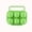 Green, variant on Food Storage Portable 6-Handle Egg Holder and Folding Container for Kitchen Dining Bar