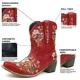 thumbnail image 6 of LBECLEY Boots for Women Booties Wide Width Boots Boots Retro Cowboy Boots for Women Shoes Embroidered Women's Boots Warm Booties Women Boots Red 40, 6 of 9