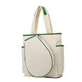 thumbnail image 4 of Lipstore Tennis Bag Racket Tote Seperate Compartment Portable Rackets Bag for Gym Man Beige, 4 of 7