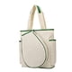 thumbnail image 4 of Bolsa de tenis, mochila para deportes de raqueta, elegante bolsillo con cremallera, tela de nailon, fácil de llevar Beige, 4 of 7