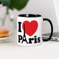 thumbnail image 3 of CafePress - I Love Paris Mug - 11 oz Ceramic Mug - Novelty Coffee Tea Cup, 3 of 4