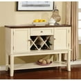 thumbnail image 3 of Furniture of America Delila Wood Wine Rack Sideboard in Vintage White, 3 of 4