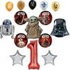 Star Wars 1st Birthday Party Supplies Balloon Bouquet Decorations with Baby Yoda