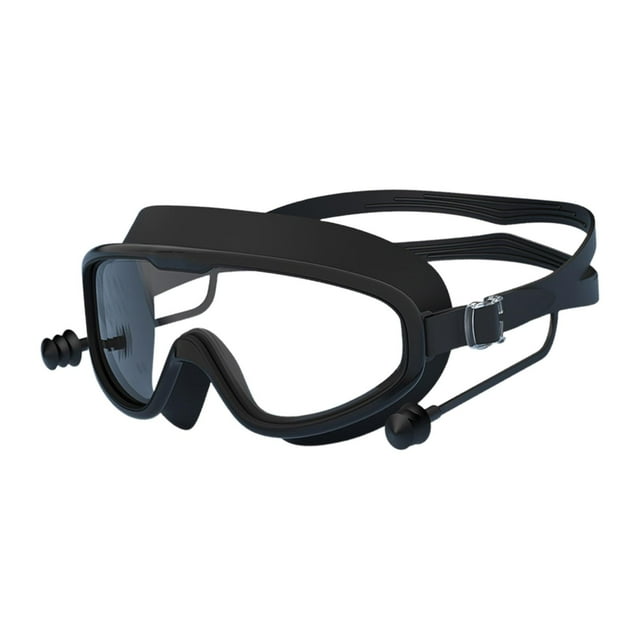 Gafas de natación, gafas de natación con tapón para los oídos, sin fugas, equipo de tapones para los oídos, gafas de natación de visión amplia, gafas Estilo A