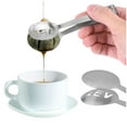 Tea Bag Squeezer Stainless Steel Tea Strainer Spoon Long Steeper Tong