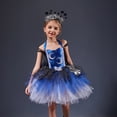 thumbnail image 4 of Hifoo Kids Dress Girls Glitter Gown With Star And Moon Design Party Formal Wear Boho Solid Color Children O-Neck Sundress For Play Birthday Casual, 4 of 9