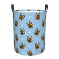 thumbnail image 1 of Balery German Shepherd Puppy Cesta de ropa redonda con asas, impermeable, independiente, para ropa, juguetes, dormitorio y familia-Small, 1 of 6