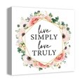 thumbnail image 2 of Creative Products Live Simply, Love Truly 16x16 Canvas Wall Art, 2 of 5