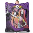 thumbnail image 1 of Manta de felpa suave y acogedora de The Nightmare Before Christmas, ligera, cálida y difusa, para sofá, cama, 40 x 30 pulgadas, 1 of 8