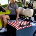 thumbnail image 3 of Renewold Golf Cart Seat Cover Portable Golf Blanket Keeps Seat Comfort and Clean 4th of July Patriotic Decoration Fit for Most Golf Carts, Golf American Flag, 3 of 5