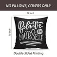 thumbnail image 2 of LALILO Throw Pillow Covers Clothes Calligraphy Badge Tag Girl Boy Cushion Cover 18" x 18", 2580 Pack, 2 of 6