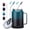 Indigo Black, variant on 32oz Insulated Stainless Steel Tumbler Cup with Handle, Double Wall Thermal Coffee Cup Keep Cold-36H Hot-24H, Leak Proof Straw Lid Travel Mug, Reusable Home Office Work Wide Mouth Water Bottle