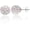 Silver AB White - 8mm, variant on 1 Piece Disco Ball Earrings for Women Silver Ball Earrings Crystal Earrings Studs Silver Crystal Earrings Cubic Zirconia(10mm)[e7239]