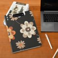 thumbnail image 6 of Geometric Brown White Orange Flowers Foldable Binder Folder Clipboard with Pen Slot Double Clips A4 Size File Storage, 6 of 8