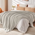 thumbnail image 3 of EMME Fluffy Soft Blanket Throw Size - 50"*60" Grey Soft Fluffy Warm Throw Blankets for Couch, Sofa, Chair, Bed, Camping, Picnic, Travel Lightweight Bed Blanket, 3 of 5