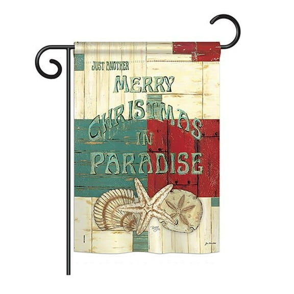 Breeze Decor BD-XM-G-114165-IP-BO-DS02-US Christmas in Paradise Winter - Seasonal Christmas Impressions Decorative Vertical Garden Flag - 13 x 18.5 in.