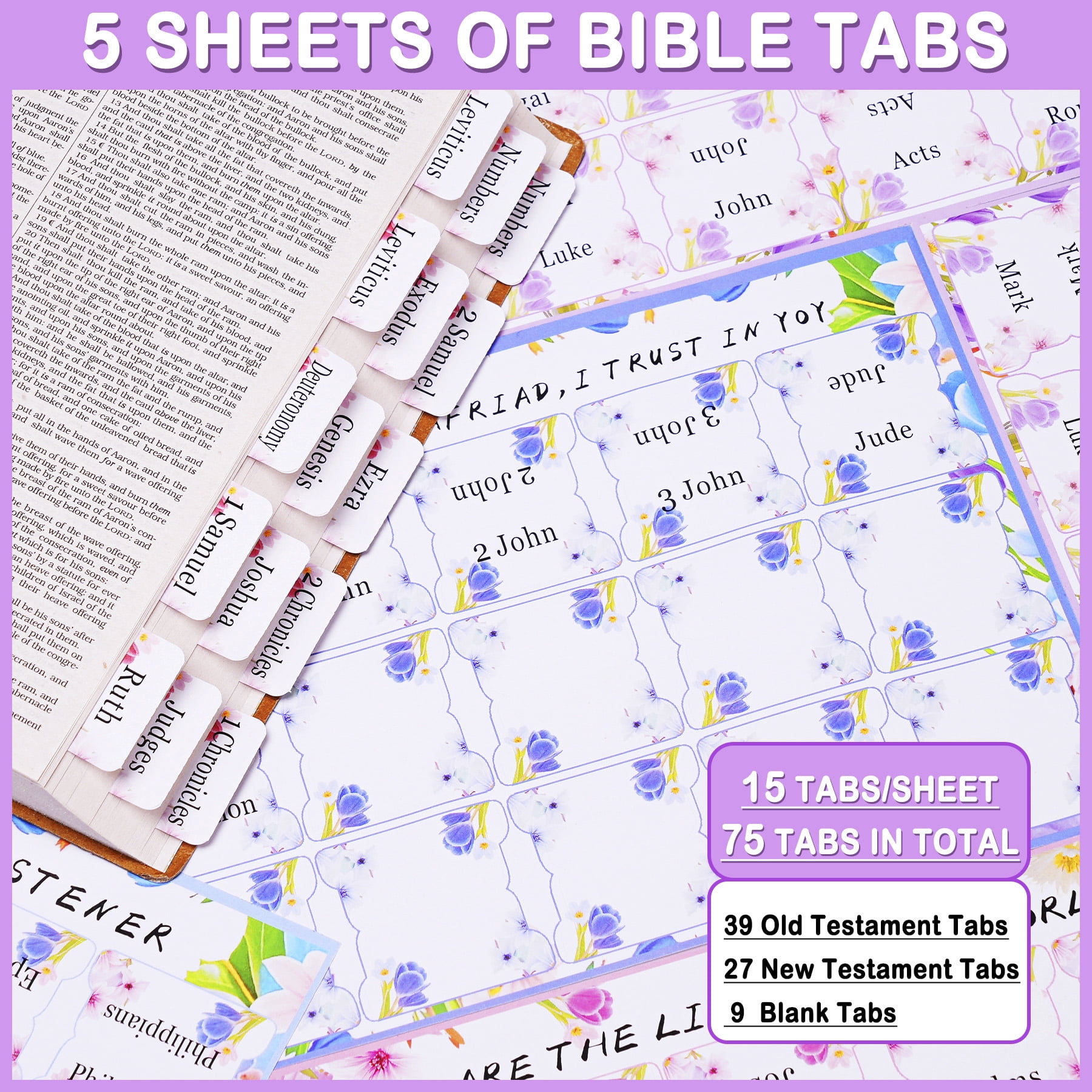 Bible Cover Case for Women with Shoulder Strap, Study Supplies Journaling Kit with Bible Highlighters, Mothers Day Christian Gifts