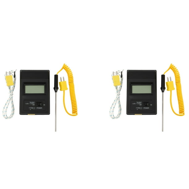 2X Tm-902C (-50 Celsius A 750 Celsius) Medidor de Temperatura Tm902C Digital Tipo K Sensor de TermóMetro
