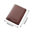 thumbnail image 7 of Kukoosong Wallets for Men Wallet Short Vertical Ultra-Thin Wallet Bank Card Card Package Small Purse Coffee One Size, 7 of 7