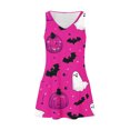 thumbnail image 4 of WFJCJPAF 2026 New 2026 2026 Dresses for Short Women,Women's Summer Comfort Fashion Printing Pocket Sleeveless V-Neck Dress - Hot Pink M, 4 of 5