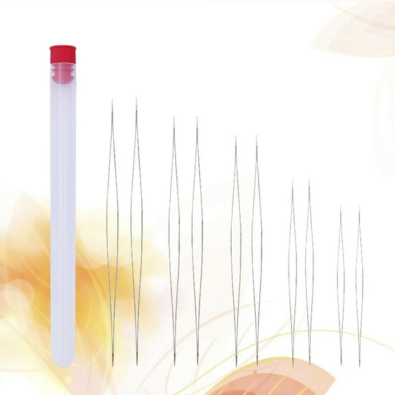 FELTECHELECTR Self Threading Needles Metal For Hand Sewing 10Pcs 7.6In