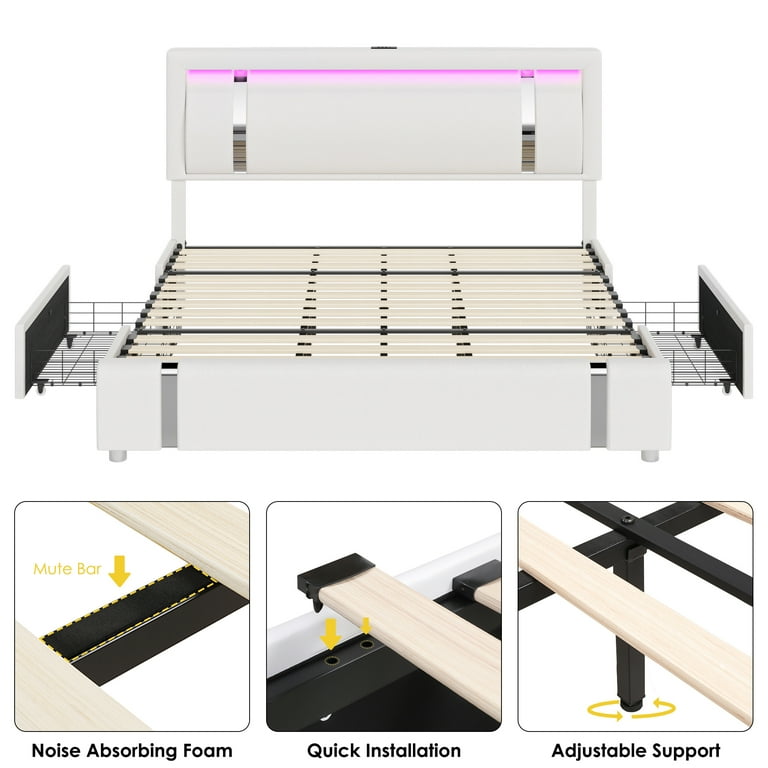 Amazon.com: Jennifer Taylor Home Harmonie King Tufted Bed