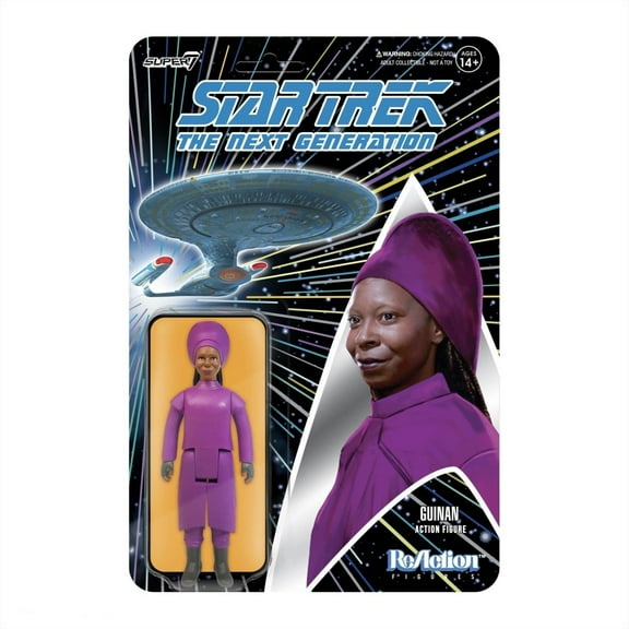 Super7 Star Trek TNG Guinan Action Figure 375 Inch Whoopi Goldberg ReAction