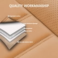 thumbnail image 7 of Fit for Kia Rio 2012 Seat Cover, Orange and Black Car Seat Covers, Leather Front two seats With Lumbar Support Beautify Interior, SX,EX,LX,S, Airbag-Compatible, 7 of 7
