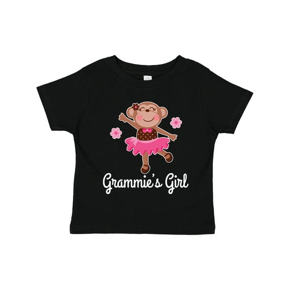 Inktastic Grammie Girl Ballerina Monkey Girls Toddler T-Shirt