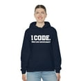 thumbnail image 5 of I CODE What’s your special power Coder Unisex Hoodie, S-5XL, 5 of 9