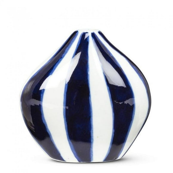 Set of 4 Striped Bud Vase